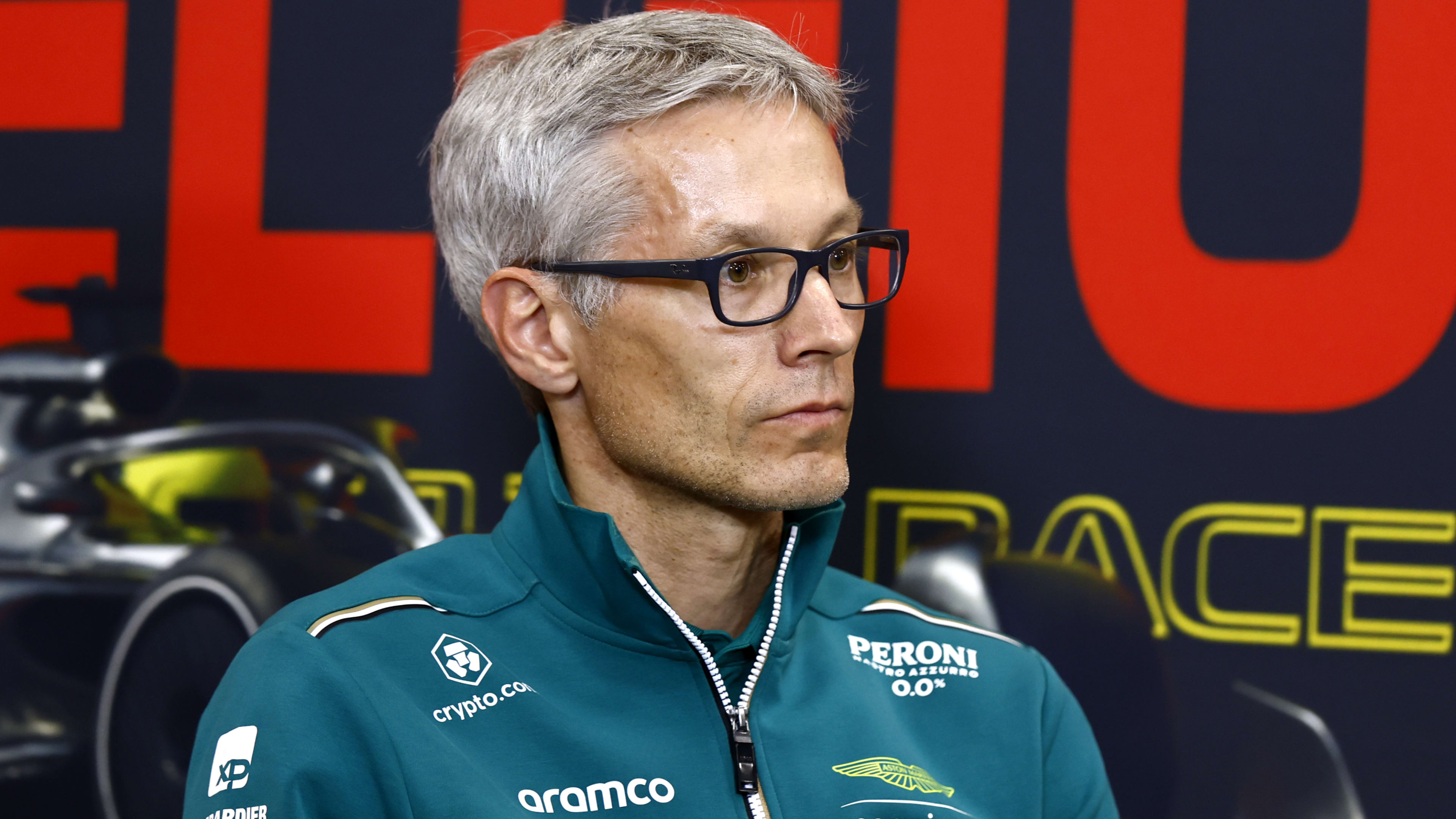 SPA, BELGIUM - JULY 28: Mike Krack, Team Principal of the Aston Martin F1 Team attends the Team