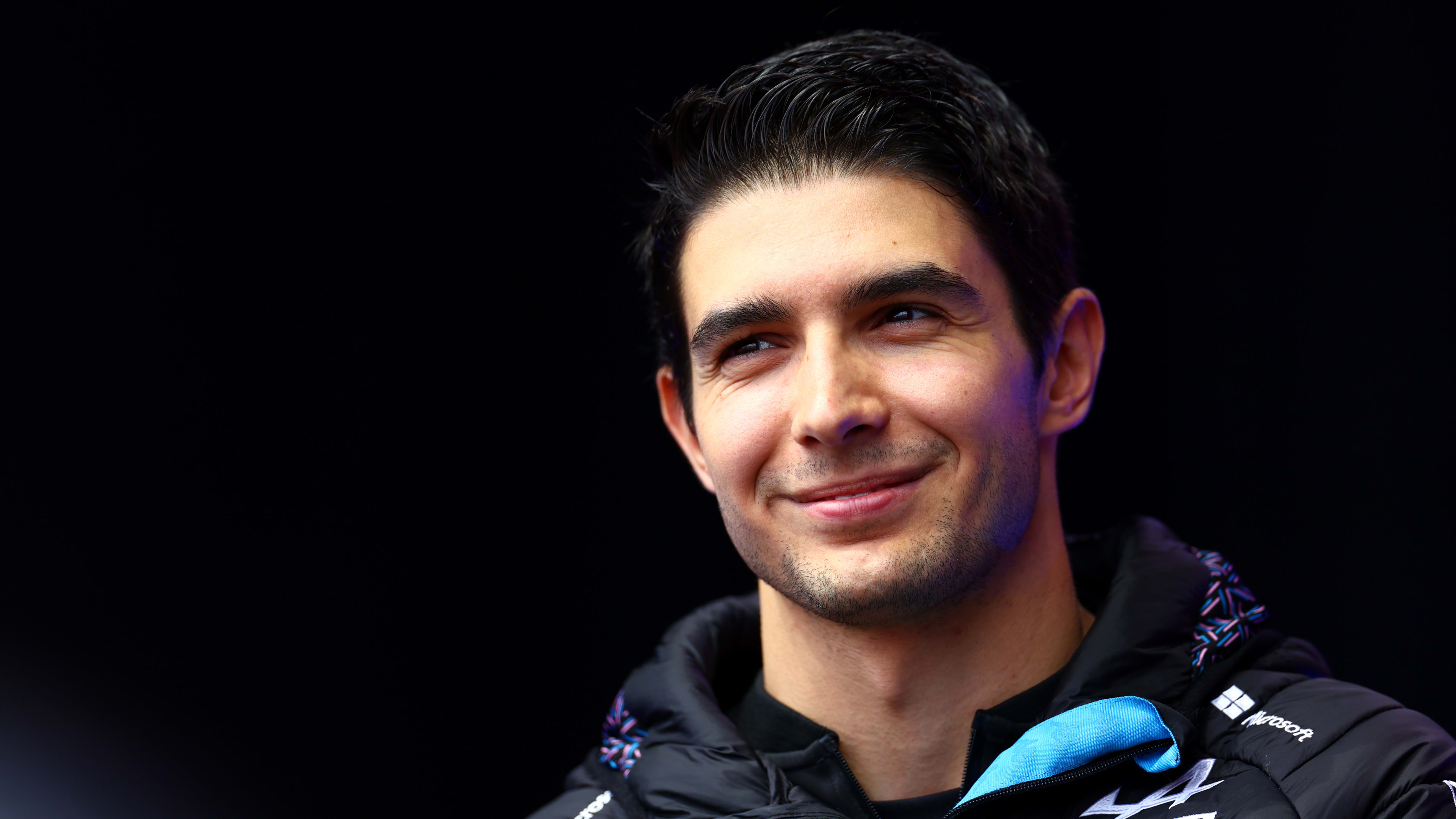 SPA, BELGIUM - JULY 29:Esteban Ocon of France and Alpine F1 talks to the crowd on the fan stage