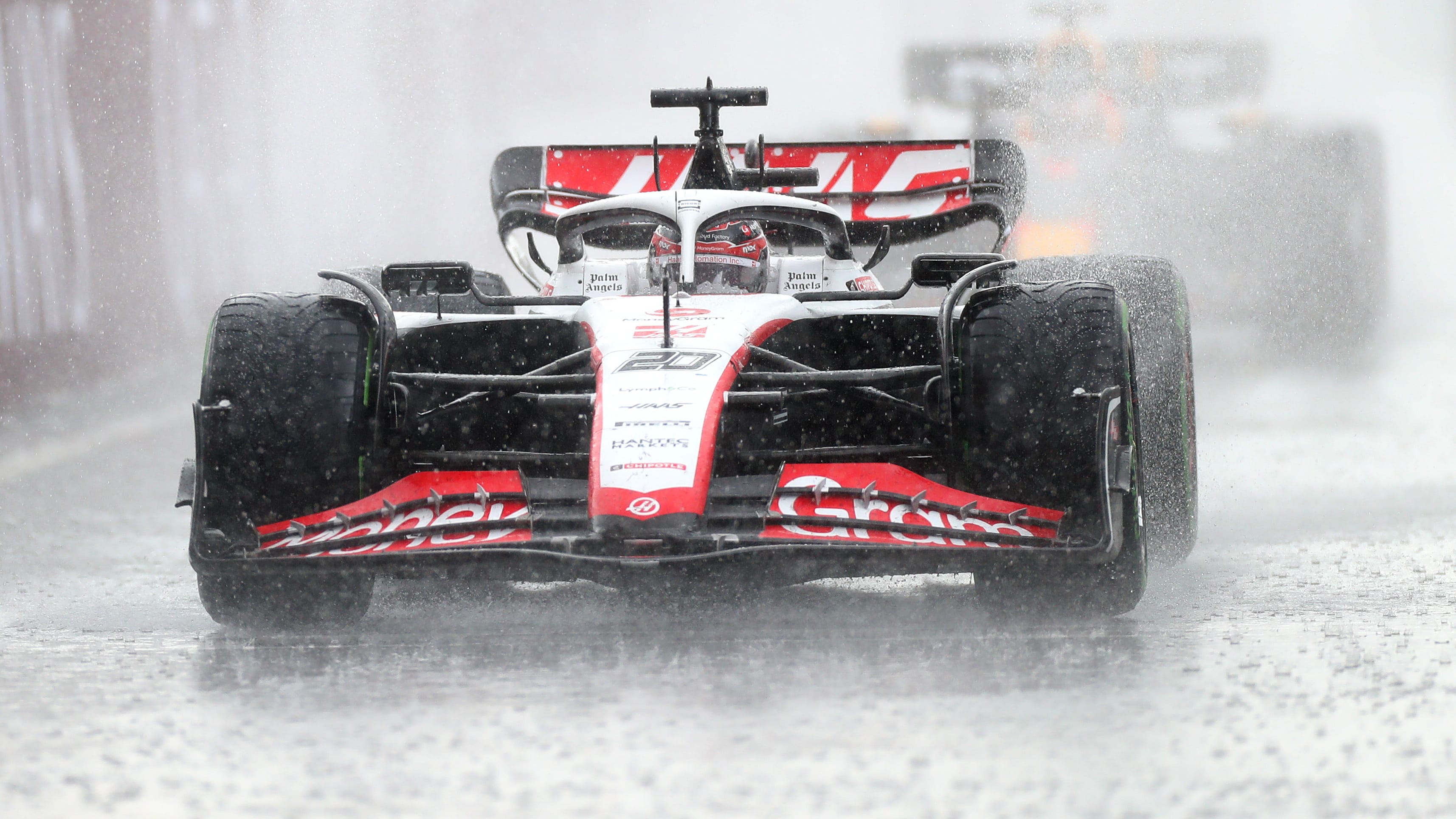 ZANDVOORT, NETHERLANDS - AUGUST 27: Kevin Magnussen of Denmark driving the (20) Haas F1 VF-23