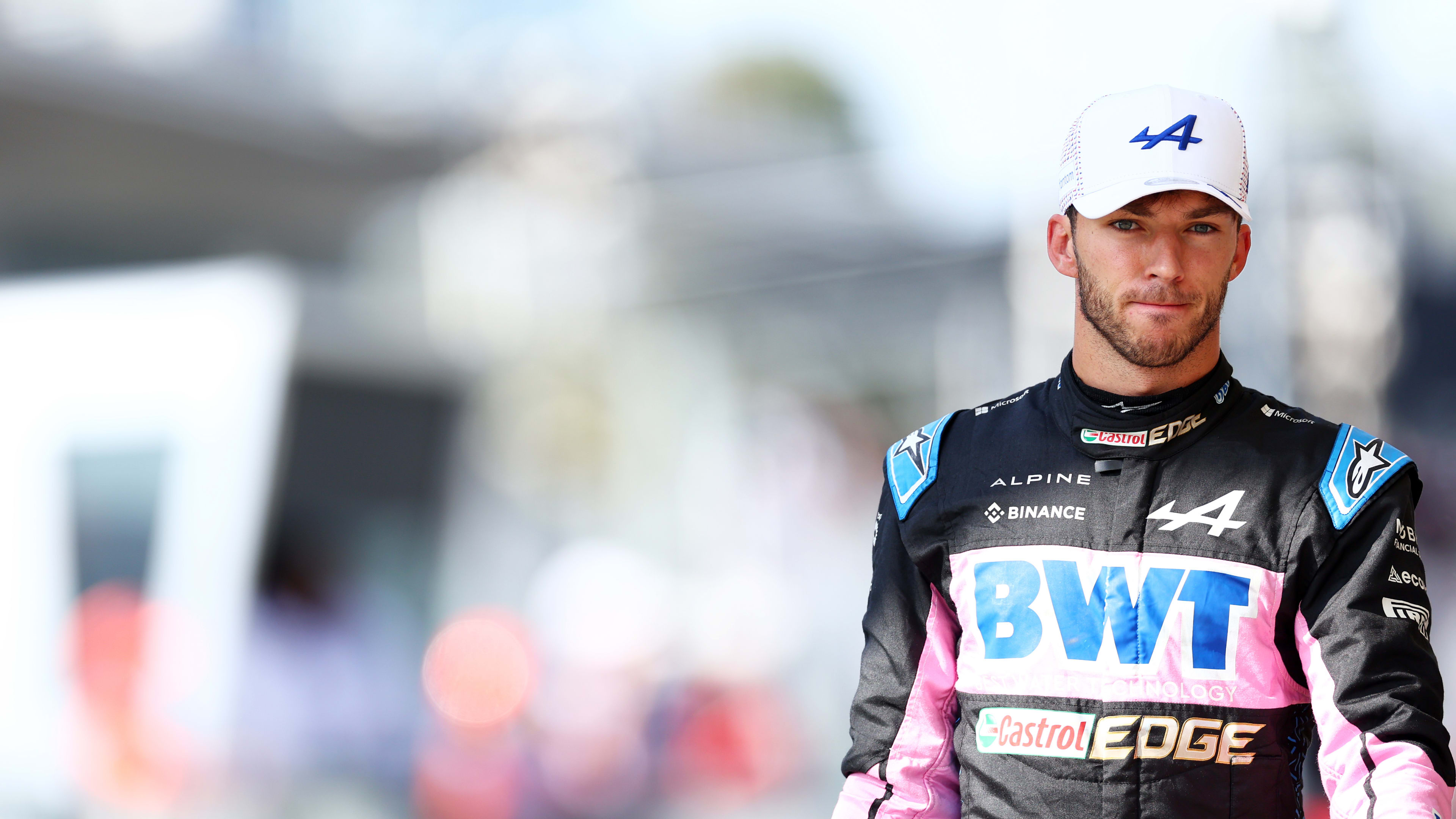 MONZA, ITALY - SEPTEMBER 02: 17th placed qualifier Pierre Gasly of France and Alpine F1 walks in