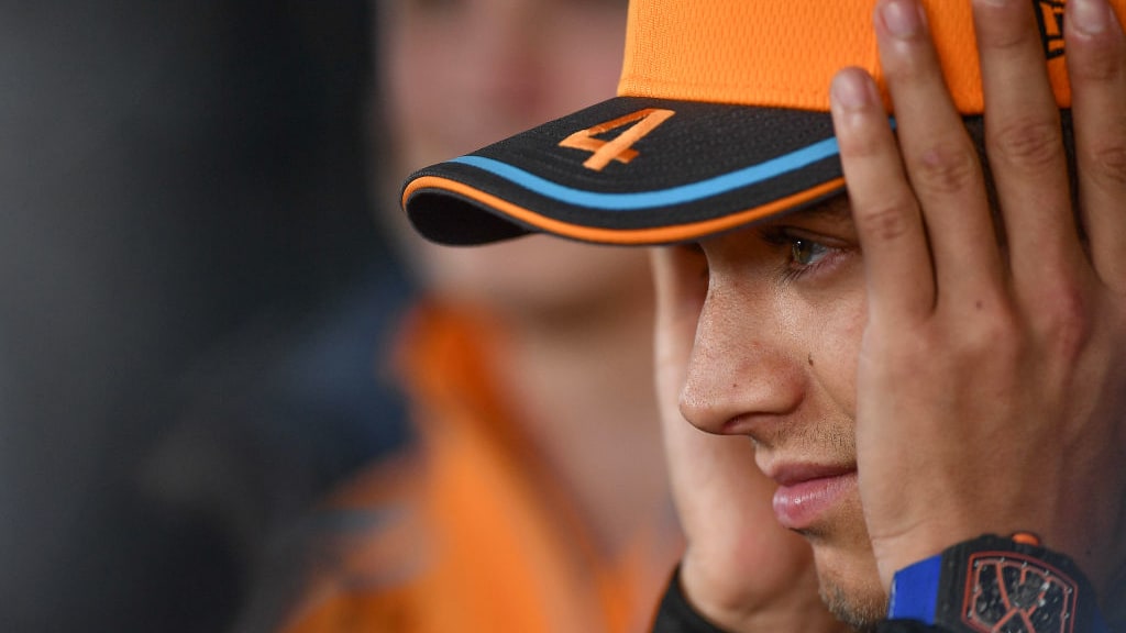 ZANDVOORT, NETHERLANDS - AUGUST 27: Lando Norris of Great Britain and McLaren prepares for the race