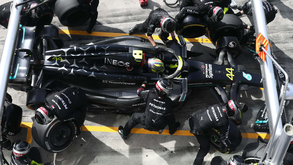 Lewis Hamilton of Mercedes during the Formula 1 Italian Grand Prix at Autodromo Nazionale di Monza